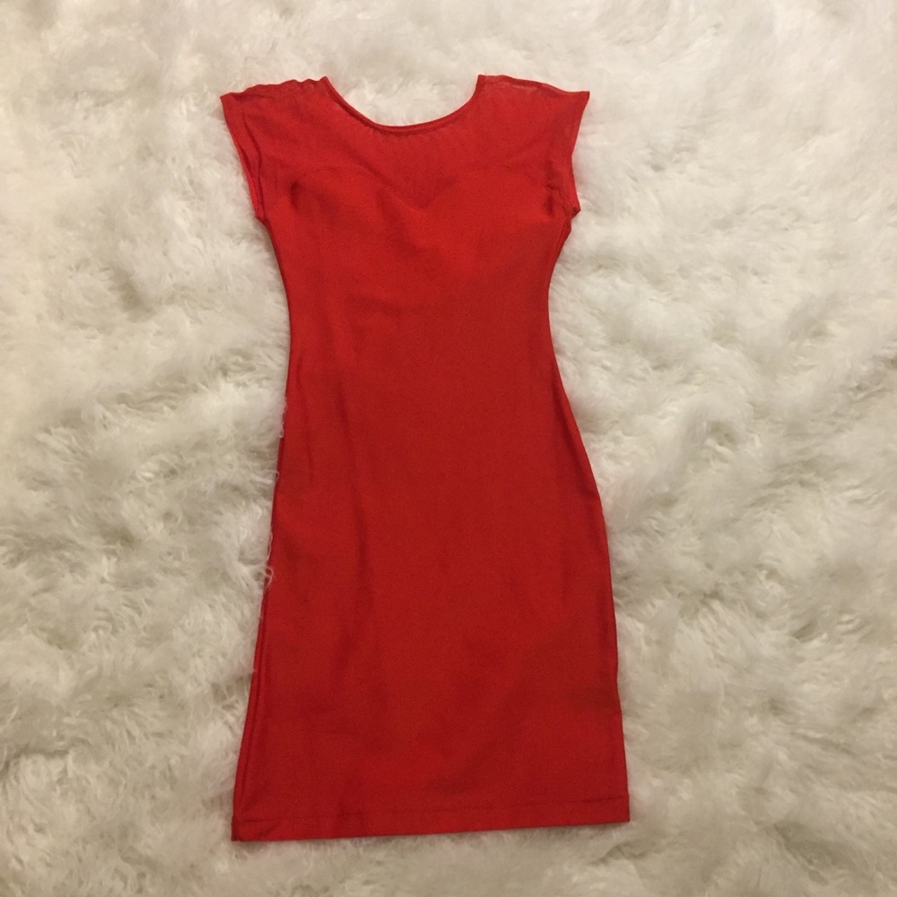 America Apparel Sweetheart Red Mini Dress